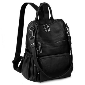 Travel Backpack Purse for Women Vegan Leather Ladies Fashion Tassel Shoulder😺